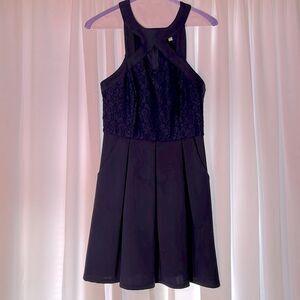 Xtraordinary Formal Navy Lace Dress